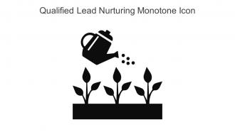 Qualified Lead Nurturing Monotone Icon In Powerpoint Pptx Png And Editable Eps Format