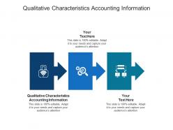 Qualitative characteristics accounting information ppt powerpoint professional cpb