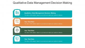 Qualitative data management decision making ppt powerpoint presentation slides backgrounds cpb