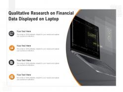 Qualitative research on financial data displayed on laptop