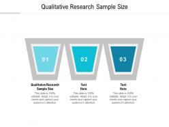 Qualitative research sample size ppt powerpoint presentation professional layout ideas cpb
