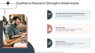 Qualitative Research Strengths Weaknesses In Powerpoint And Google Slides Cpb