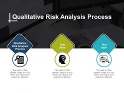 Qualitative risk analysis process ppt powerpoint presentation infographic template show cpb