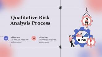 Qualitative Risk Analysis Process Ppt Slides Infographic Template
