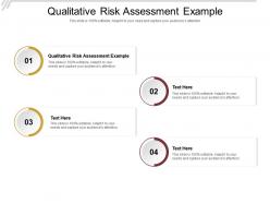 Qualitative risk assessment example ppt powerpoint presentation infographics summary cpb