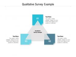 Qualitative survey example ppt powerpoint presentation layouts design ideas cpb