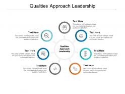 Qualities approach leadership ppt powerpoint presentation show sample cpb