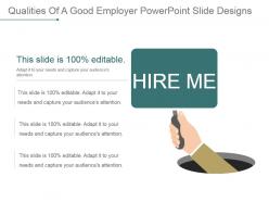 Qualities Of A Good Employer Powerpoint Slide Designs