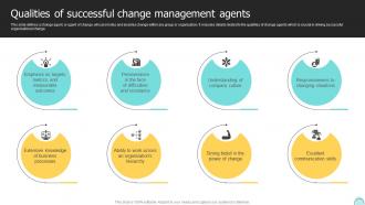 Qualities Of Successful Change Management Agents Changemakers Catalysts Organizational CM SS V