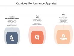 Qualities performance appraisal ppt powerpoint presentation layouts graphics template cpb