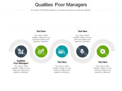 Qualities poor managers ppt powerpoint presentation outline professional cpb