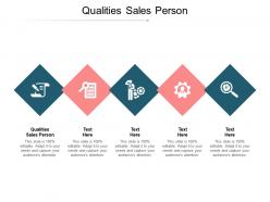 Qualities sales person ppt powerpoint presentation ideas objects cpb