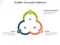 Qualities successful salesman ppt powerpoint presentation inspiration master slide cpb