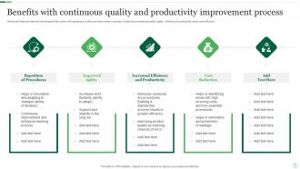 Quality And Productivity Improvement Process Powerpoint PPT Template ...