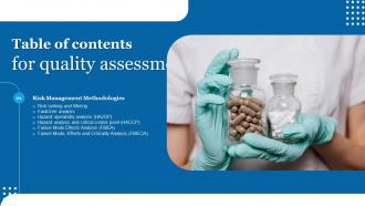 Quality Assessment For Table Of Contents Ppt Powerpoint Presentation File Microsoft