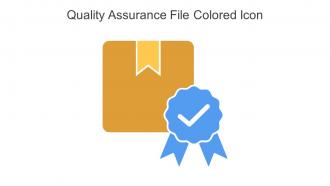 Quality Assurance File Colored Icon In Powerpoint Pptx Png And Editable Eps Format