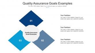 Quality assurance goals examples ppt powerpoint presentation infographics design cpb