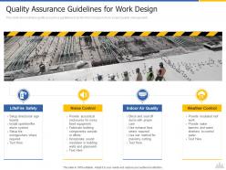 Quality assurance guidelines for work design construction project risk landscape ppt download