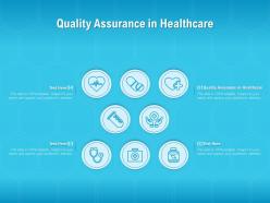 Quality assurance in healthcare ppt powerpoint presentation model mockup