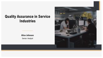 Quality Assurance In Service Industries PPT Mockup AT