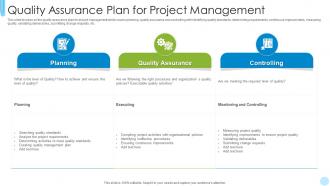 Quality Assurance Plan For Project Management