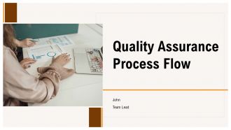 Quality Assurance Process Flow PPT Slides ST AI