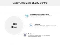 Quality assurance quality control ppt powerpoint presentation gallery brochure cpb