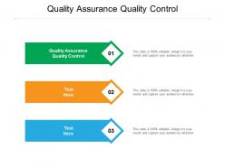 Quality assurance quality control ppt powerpoint presentation icon clipart images cpb
