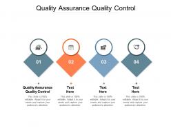 Quality assurance quality control ppt powerpoint presentation show visual aids cpb