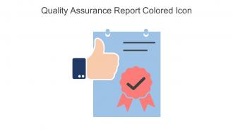 Quality Assurance Report Colored Icon In Powerpoint Pptx Png And Editable Eps Format