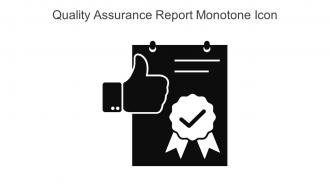 Quality Assurance Report Monotone Icon In Powerpoint Pptx Png And Editable Eps Format