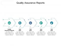 Quality assurance reports ppt powerpoint presentation infographic template example introduction cpb