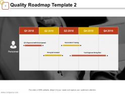 Quality assurance roadmap powerpoint presentation slides