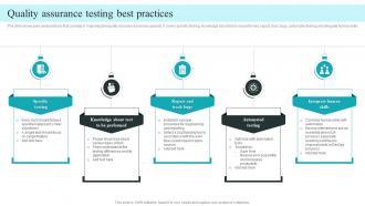 Quality Assurance Testing Best Practices