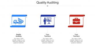 Quality Auditing Ppt Powerpoint Presentation Infographics Ideas Cpb