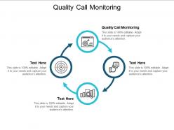 Quality call monitoring ppt powerpoint presentation show graphics cpb