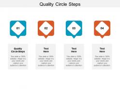 Quality circle steps ppt powerpoint presentation layouts clipart images cpb