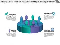 Quality Circle Team On Puzzles Selecting And Solving Problems
