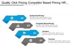 Quality click pricing competitor based pricing hr analytics cpb