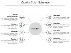 Quality color schemes ppt powerpoint presentation ideas elements cpb