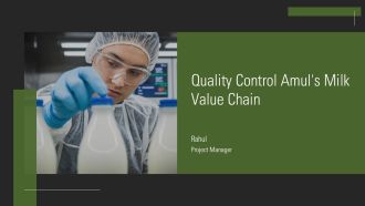 Quality Control Amuls Milk Value Chain PPT Presentation AT