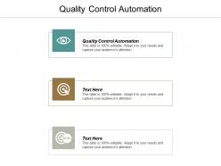 Quality control automation ppt powerpoint presentation infographics grid cpb