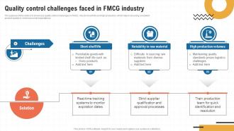 Quality Control Challenges Faced In FMCG Industry