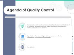 Quality Control Engineering Agenda Of Quality Control Ppt Powerpoint Presentation Deck