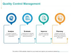 Quality control management ppt powerpoint presentation inspiration deck Quality control management ppt powerpoint presentation inspiration deck