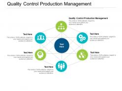 Quality control production management ppt powerpoint presentation professional master slide cpb