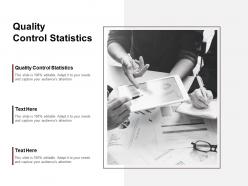 Quality control statistics ppt powerpoint presentation ideas outfit cpb