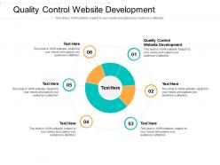 Quality control website development ppt powerpoint presentation slides show cpb