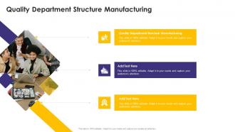 Quality Department Structure Manufacturing In Powerpoint And Google Slides Cpb