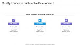 Quality Education Sustainable Development In Powerpoint And Google Slides Cpb